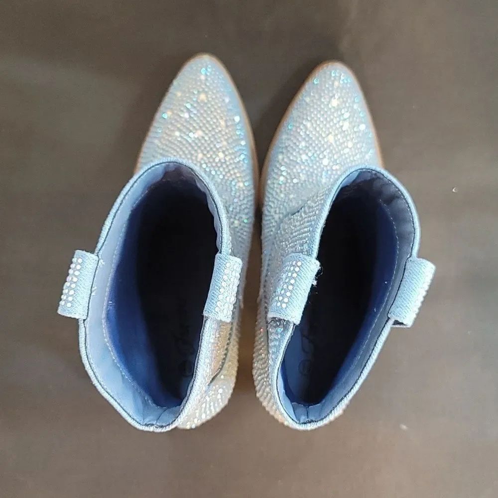 BRAND NEW FOREVER RIVER RHINESTONE WESTERN BOOTIES - Picture 10 of 15
